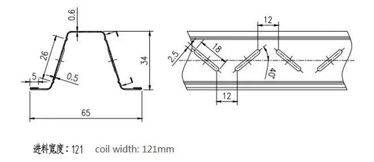 Top Hat Furring Channel Light Gauge Steel Machine