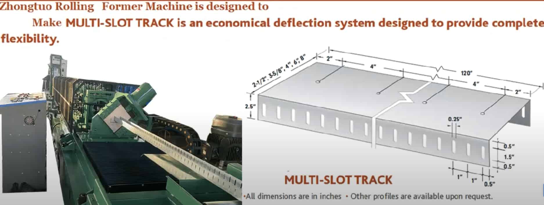 Idea For Track Machine Successful Installation of Stud and Track Machine
